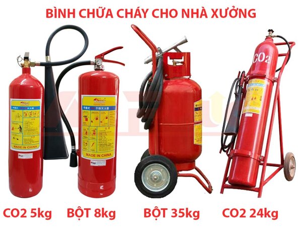 các loại bình cứu hoả abc