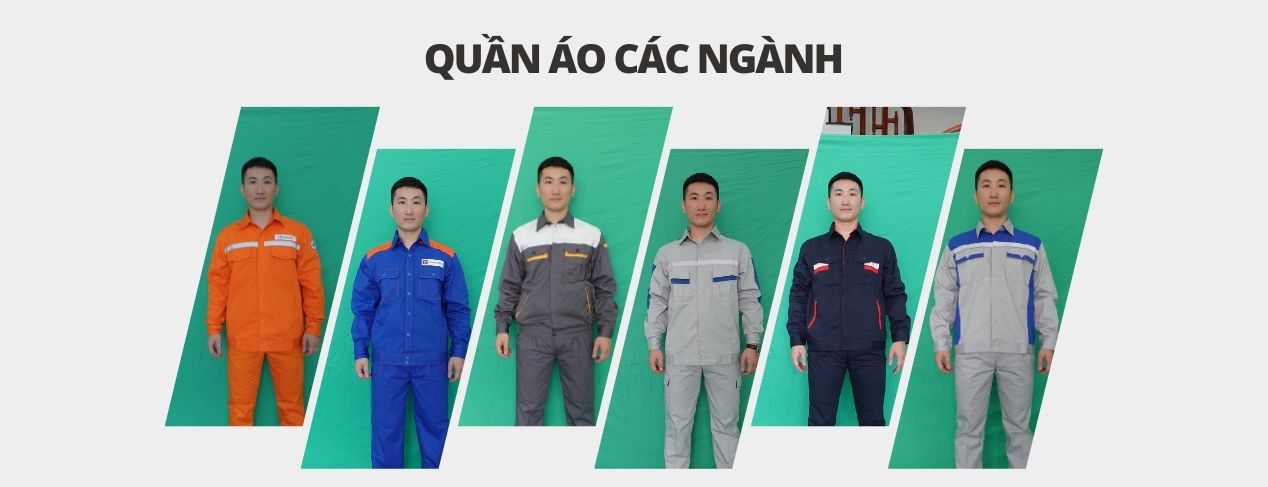 Quần áo các ngành đa dạng