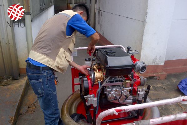 quy trình vận hành máy bơm chữa cháy diesel