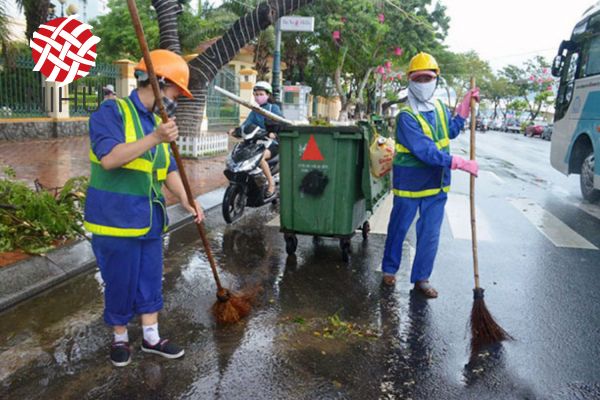 áo bảo hộ công nhân vệ sinh chống thấm chống bụi